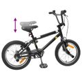 vidaXL BMX Bicykel 20 Palcov pre nad 9 rokov Čierna