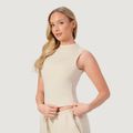Dámsky Top Turtleneck NEO Almond - GymBeam, veľkosť XL