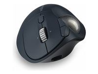 Gulôčkový ovládač - ergonomický - optický - 9 tlačidiel - bezdrôtový - 2.4 GHz, Bluetooth - bezdrôtový prijímač USB - blue-gray, čierna - maloobchod - farebný box