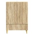vidaXL Servírovacia skriňa Dub sonoma 66 x 34,5 x 95 cm