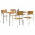 vidaXL Záhradná jedálenská súprava 5 ks 150 x 90 x 75 cm