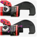 vidaXL Hydraulický nástroj na krimpovanie káblov 50 kN 4-70 mm² Oceľ