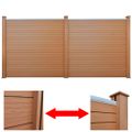 vidaXL Záhradné plotové panely 2 ks, WPC 361 cm, hnedé