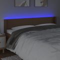 VidaXL Čelo postele hnedé 183x16x78/88 cm umelá koža