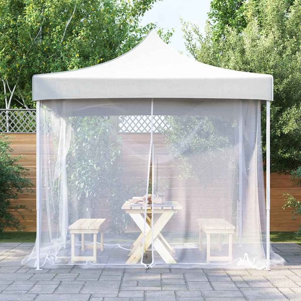 vidaXL Moskytiéra do exteriéru 220 ôk biela 300x300x200 cm