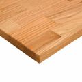 vidaXL Stolová doska bledohnedá 80x50x2,5 cm dubový masív obdĺžnikový