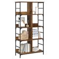 vidaXL Regál na knihy 4 úrovní 78,5 x 33 x 153 cm kov PB Staré drevo