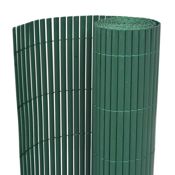 vidaXL Záhradný plot Zelená 150 x 500 cm PVC