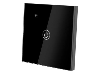 Dotykový sklenený vypínač LTC LXM171, SMART, wifi, čierna Dotykový sklenený vypínač LTC LXM171, SMART, wifi, čierna