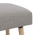 vidaXL lavička Jednofarebný Svetlosivá 80 x 40 x 46 cm Bouclé