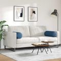 vidaXL Podložkové vankúše 2 ks látka Modrá Ø 25 x 70 cm
