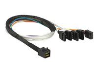 Interný kábel SAS - SAS 6Gbit/s - 4 x Mini SAS HD (SFF-8643) do SATA, bočný - 50 cm