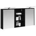 vidaXL Set kabinetov do kúpeľne 3 ks 126 x 16 x 62.5 cm