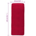vidaXL Plážové uteráky 4 ks vínové 60x135 cm látka 400 GSM