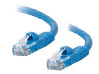 Patch kábel - RJ-45 (M) do RJ-45 (M) - 15 m - UTP - CAT 5e - lisovaný, prevedenie bez hrbolčekov, licna - modrá