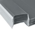vidaXL Strešný panel 12 ks Biely 129 x 45 cm Pozinkovaná oceľ