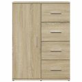 vidaXL Komody 2 ks dub somoma 59x39x80 cm kompozitné drevo