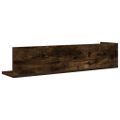 vidaXL Nástenné police 2 ks dymový dub 75x16,5x16,5cm kompozitné drevo