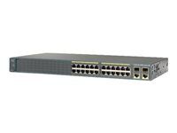 Přepínač - řízený - 24 x 10/100 (PoE) + 2 x kombinace Gigabit SFP - Lze montovat do rozvaděče - PoE (370 W) - repasováno