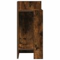 vidaXL Bočné stolíky 2 ks s policou tmavý dub 25,5x27x60 cm