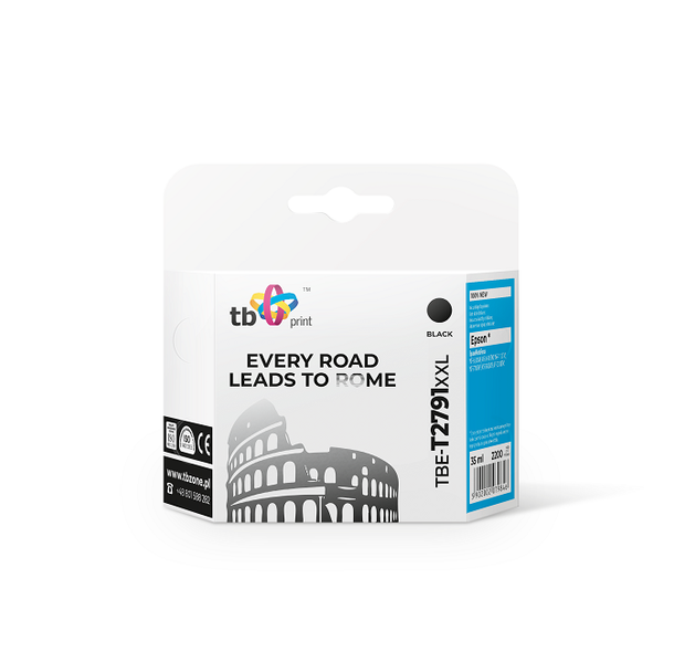Ink. kazeta TB kompatibilná s Epson WF-3620 T2791 XXLL, nová, Black