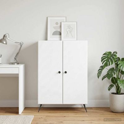 vidaXL Servírovacia skriňa Biela 66 x 34,5 x 90 cm Kompozitné drevo