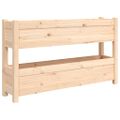 vidaXL Kvetináč 112x25x66 cm borovicový masív