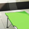 vidaXL Skladacia kempingová posteľ Zelená 194 x 62,5 x 42,5 cm