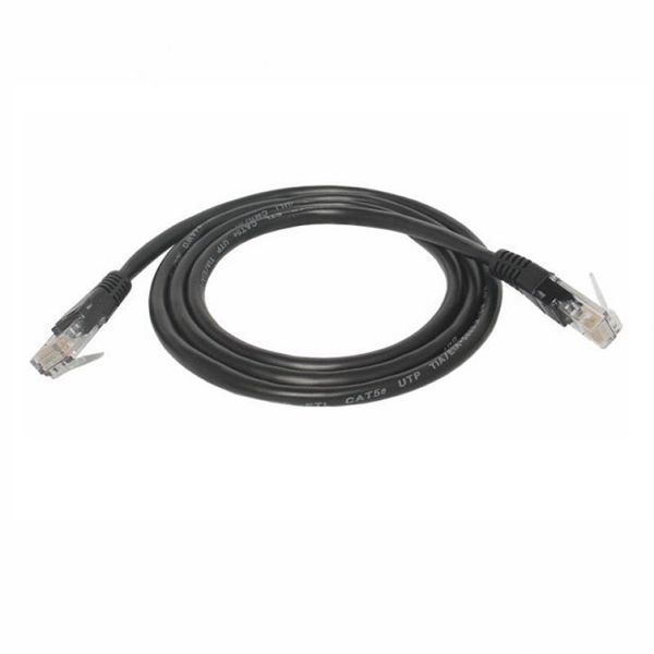 CAT5e UTP pripojovací sieťový kábel (patchcord) 1m čierny
