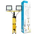 Modee LED bodové pracovné svetlo so stojanom 100W 10000lm neutrálna biela (ML-FLSWS4000K2X50WN)
