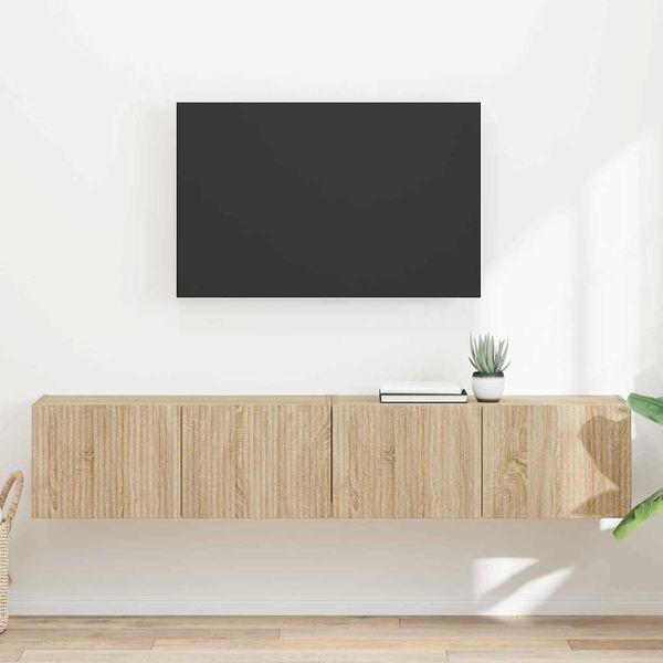 vidaXL TV nástenná skriňa Nástenný 2 pcs Sonoma 78,5 x 31 x 29,5 cm