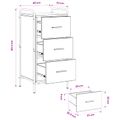 vidaXL Servírovacia skriňa Dub sonoma 97 x 33 x 81 cm Kompozitné drevo