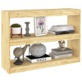 vidaXL Knižnica/deliaca stena 100x30x71,5 cm, borovicový masív
