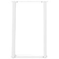 vidaXL Nohy k jedálenskému stolu v tvare U, 2 ks, biele, 50 x (72-73) cm, oceľové