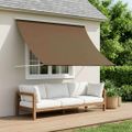 vidaXL Markíza Sivohnedá 250 x 150 cm 180 g / m² polyester s PU povrchom