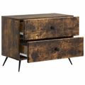 vidaXL Nočný stolík Dymový dub 62 x 34,5 x 47,5 cm Kompozitné drevo