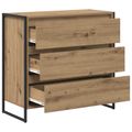 vidaXL Servírovacia skriňa Remeselnícky dub 79 x 36 x 75.5 cm
