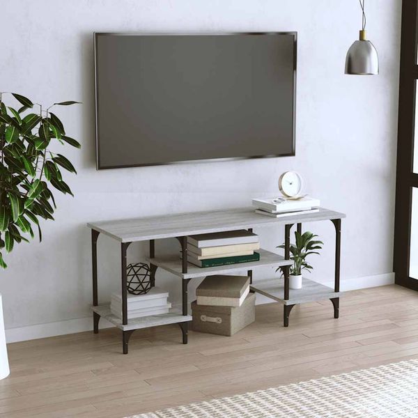 vidaXL TV skrinka sivá sonoma 102x35x45,5 cm kompozitné drevo