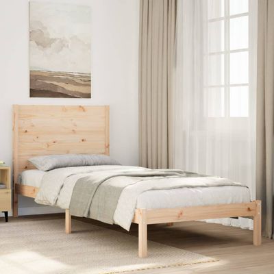 vidaXL Extra dlhá posteľ bez matraca 90x210 cm masívne drevo