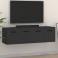 vidaXL Nástenné skrinky 2 ks čierne 80x35x36,5 cm spracované drevo