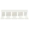 vidaXL Úložný box na káble pod stôl 2 ks Biela 43 x 12 x 10 cm Oceľ
