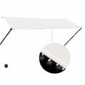 vidaXL Zaťahovacia markíza s LED 300x150 cm krémová