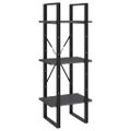 vidaXL Knižnica s 5 policami sivá 40x30x175 cm borovicové drevo