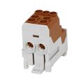 Blok na rozdelenie fází UVB 100 L B, 1pól., 101A, 1000V, hnede, na DIN