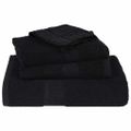 vidaXL Utierky na umývanie FROGN 4 ks čierne 30x30 cm 360 g/m²