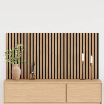 vidaXL Nástenné panely 2 pcs Prírodná 60,5 x 60 cm