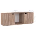 vidaXL TV skrinka, sivý dub sonoma 88,5x27,5x30,5 cm, kompozitné drevo