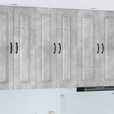 vidaXL Dvierka na umývačku Kalmar Betónová šedá 60 x 31 x 100 cm