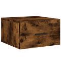 vidaXL Nástenné nočné stolíky 2 ks dymový dub 35x35x20 cm