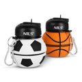 Skladacia silikónová fľaša NILS Camp NC4104 550ml futbal